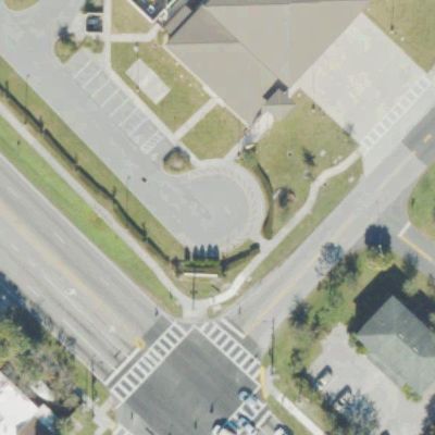 Aerial photo of 65th Infantry Veterans Park