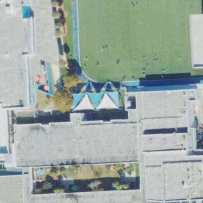Aerial view of 95th Street Park in Bay Harbor Islands