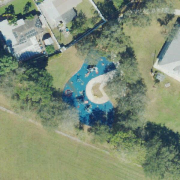 Aerial view of A.J. King Park