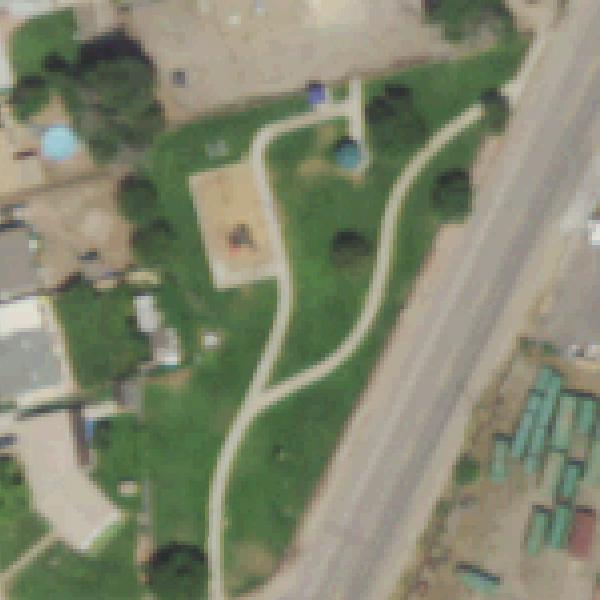 Aerial photo of Adams Heights Park