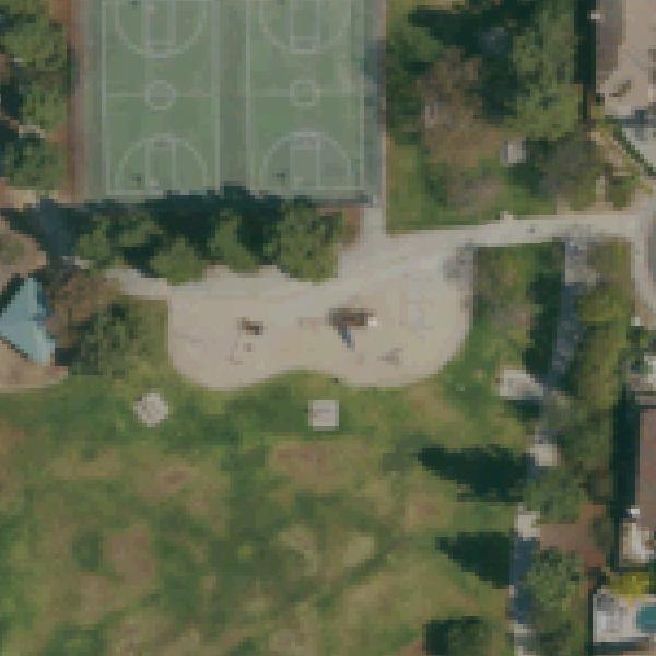 Aerial view of Adobe Bluffs Park