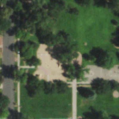 Aerial photo of Alamo Placita Park