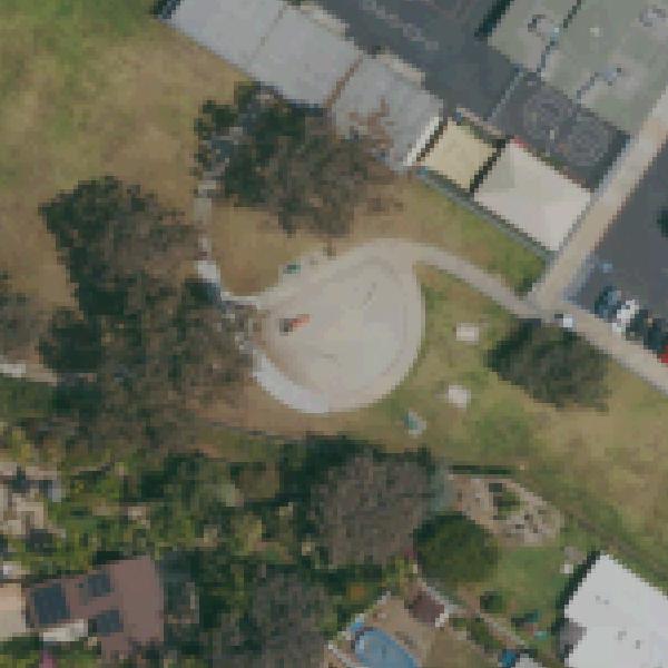 Aerial view of Alcott Park