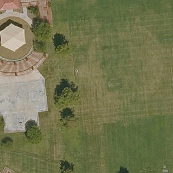 Aerial view of Aleppo Park