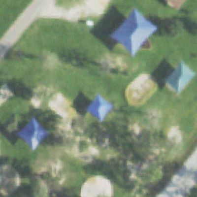 Aerial view of Alexander Deussen Park South Playground