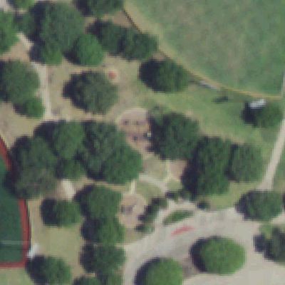 Aerial view of Allen Station Park Playground