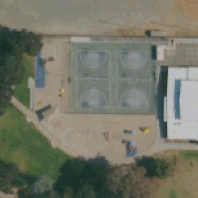 Aerial view of Allied Gardens Park