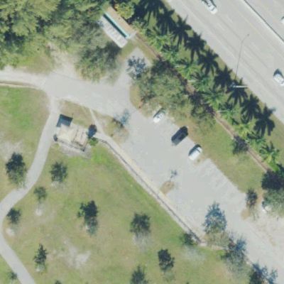 Aerial view of Amelia Earhart MTB Trails