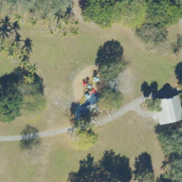 Aerial view of Amelia Earhart Park Shelter #3