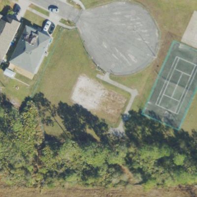 Aerial view of Andover Lakes Playground