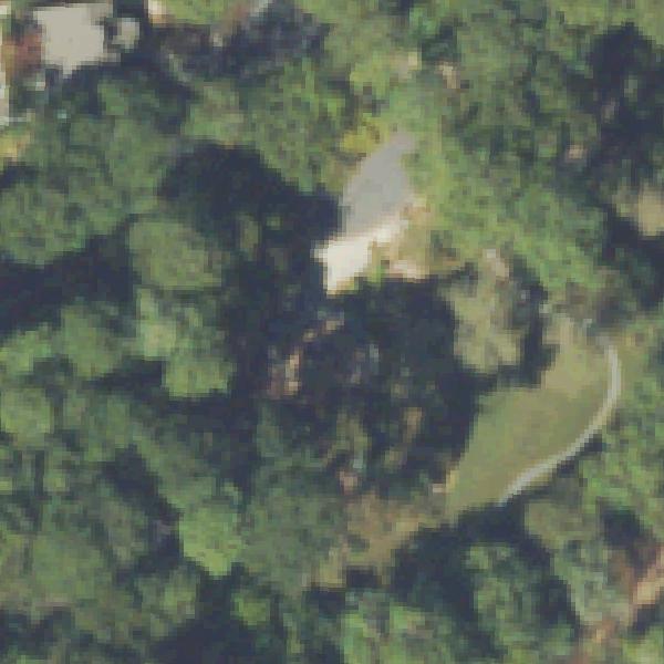 Aerial view of Armand Park Playground