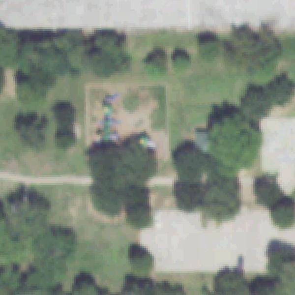 Aerial photo of Aron Ledet Park