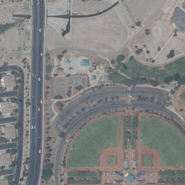 Aerial photo of Arroyo Grande Sports Complex & Pittman Wash Trail