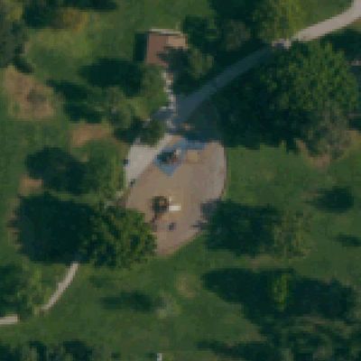 Aerial view of Aztec Park