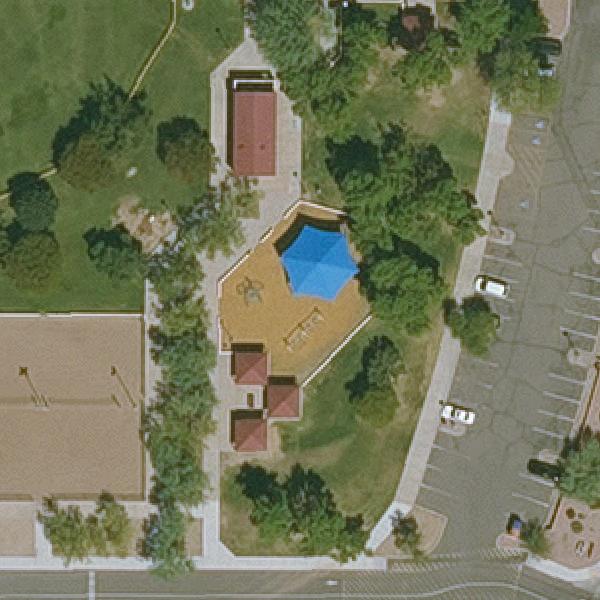 Aerial view of Aztec Park