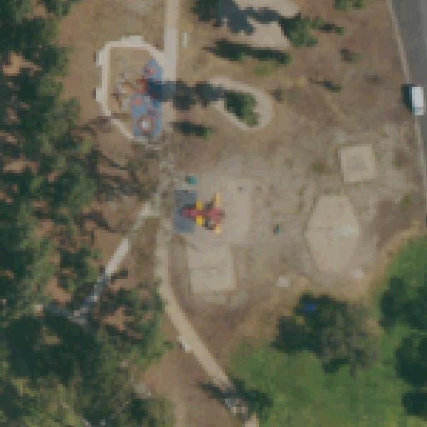 Aerial view of Balboa Park Playground