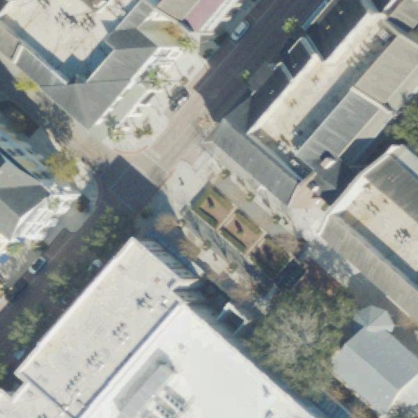 Aerial view of Baldwin Park Urban Square