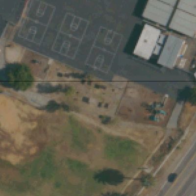 Aerial view of Bancroft park