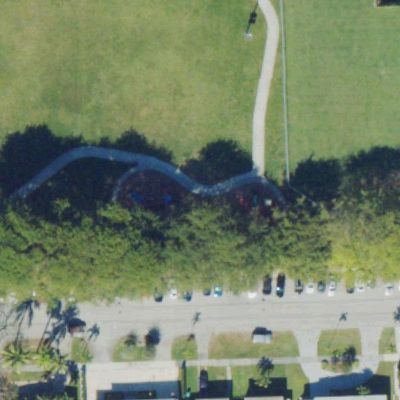 Aerial view of Banyan Park