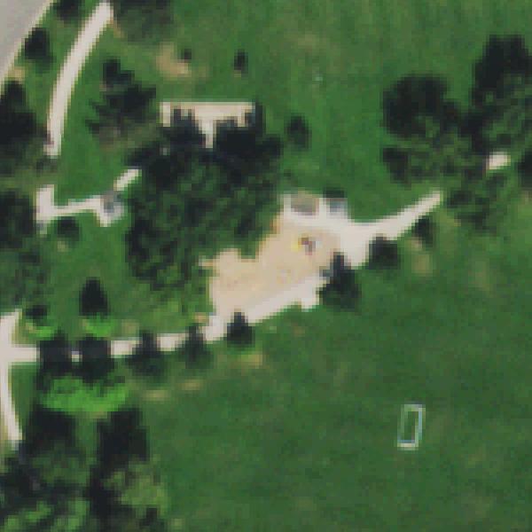 Aerial photo of Bates and Hobart Park