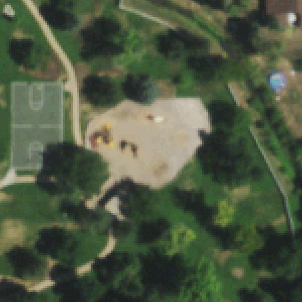 Aerial photo of Bates-Logan Park