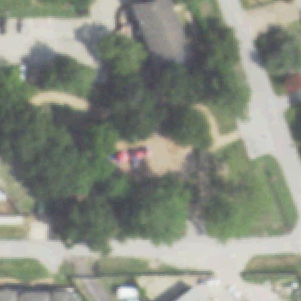 Aerial photo of Bauer Pocket Park