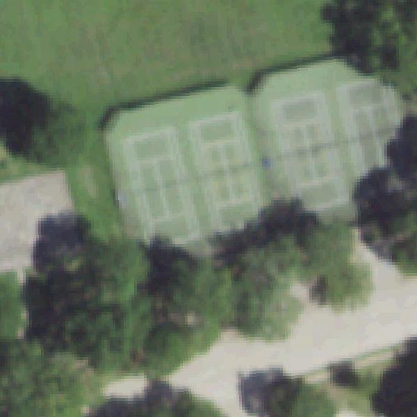 Aerial photo of Bay Glen Park & Tennis courts