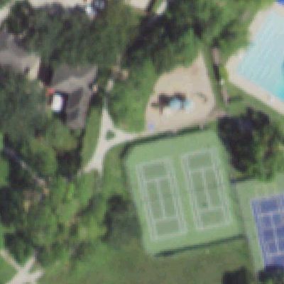 Aerial photo of Bay Knoll Park
