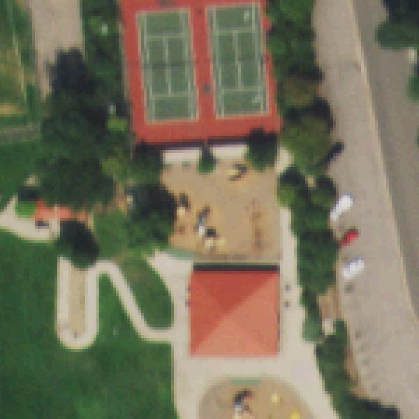 Aerial photo of Belleview Park Playground