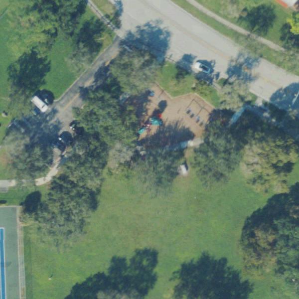 Aerial view of Bent Tree Park