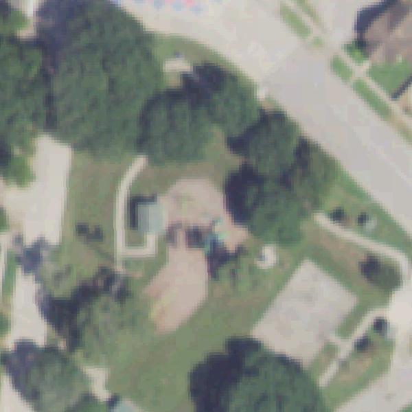 Aerial photo of Bergeron Park