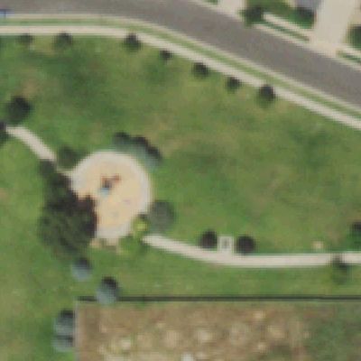 Aerial photo of Bergman Park