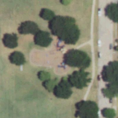Aerial view of Berkner Park Playground