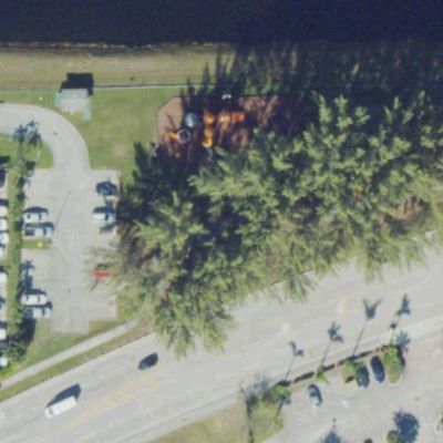 Aerial view of Bernie Wilson Park