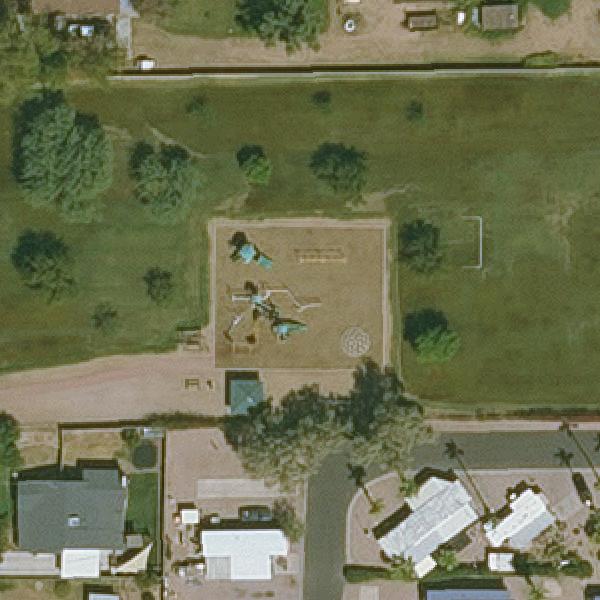 Aerial view of Beverly Park