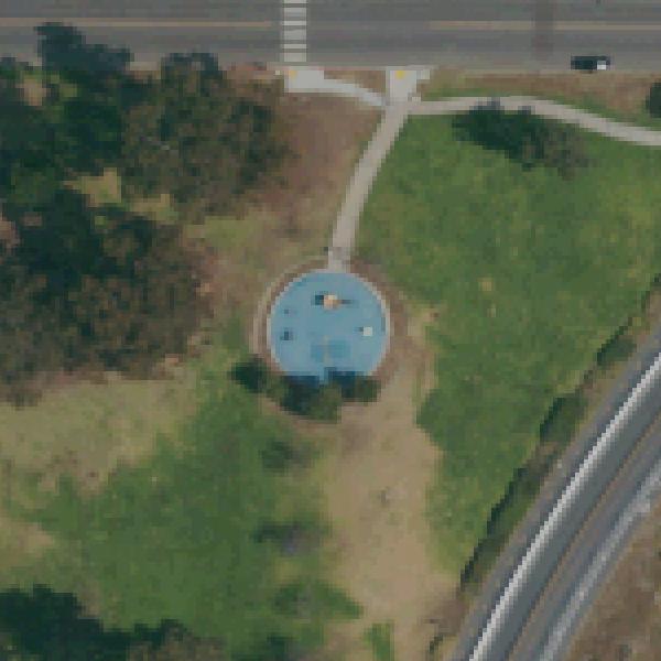 Aerial view of Bird Park Playground