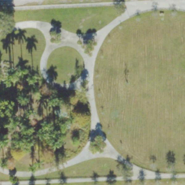 Aerial view of Biscayne Gardens Park