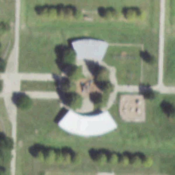 Aerial photo of Blackhawk Park playground