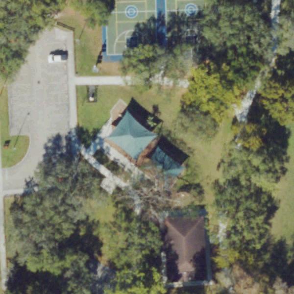 Aerial view of Blue Lakes Park