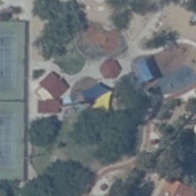 Aerial photo of Bob Baskin Park Pickleball Court