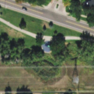 Aerial photo of Bonfils Stanton Park