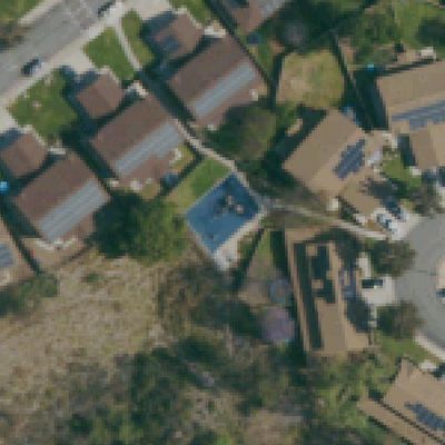 Aerial view of Bordeleon St Playground