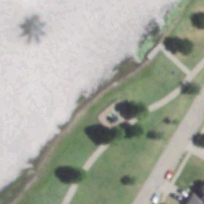 Aerial view of Bozman Farms Playground / Fishing Pond