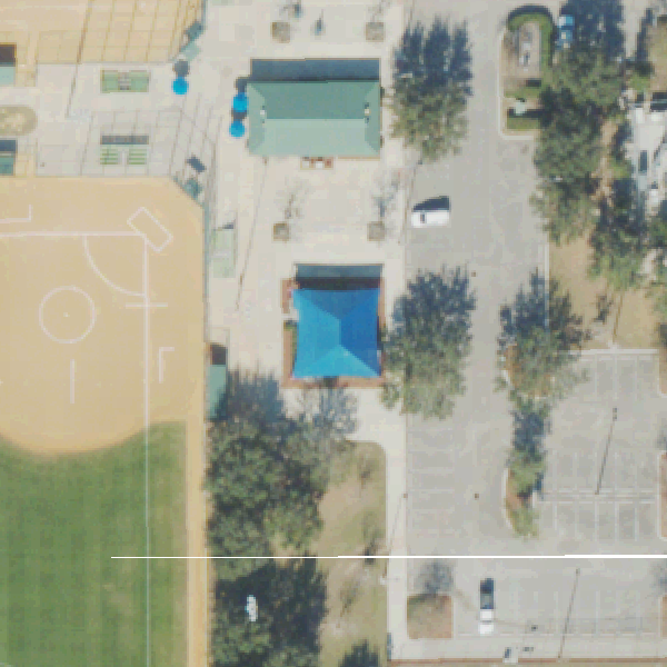 Aerial view of Braddock Park Winter Garden Soccer