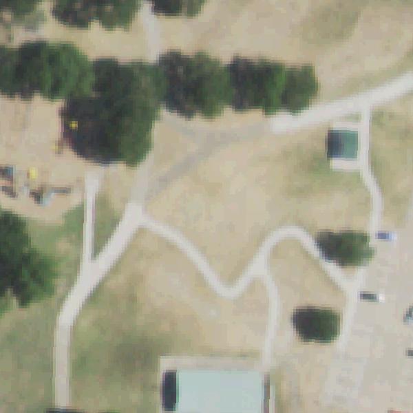 Aerial view of Breckinridge Disc Golf Park