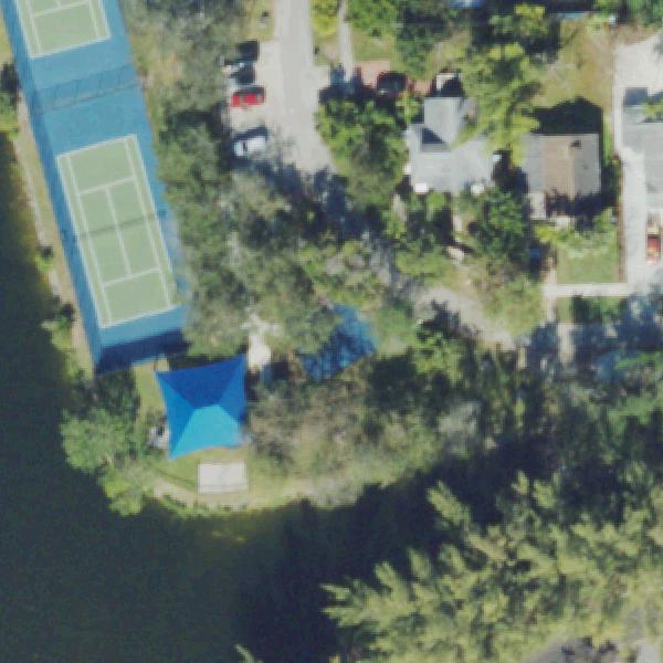Aerial view of Brewer Park