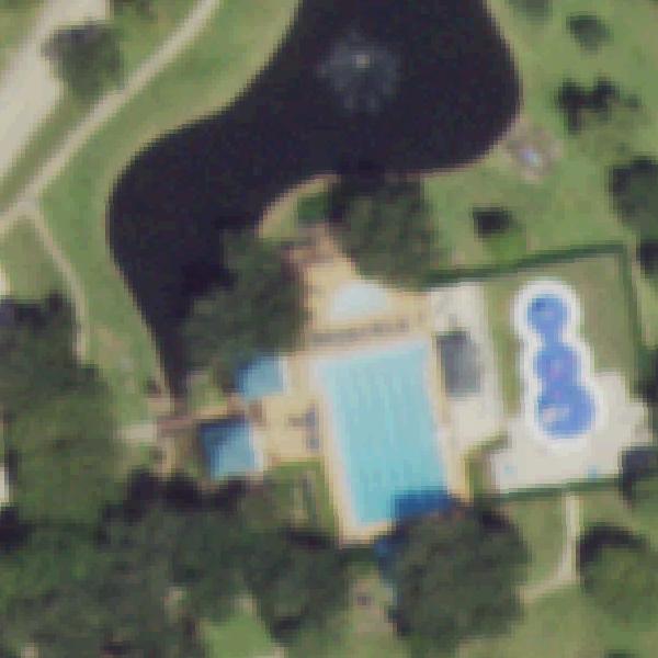 Aerial photo of Brittany Lakes Park and Pool