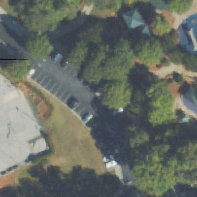 Aerial view of Brook Run Park Playground