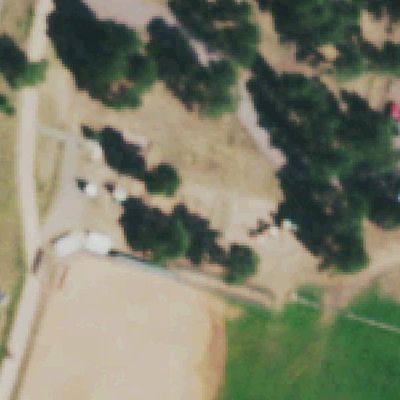 Aerial photo of Buchanan Park Playground