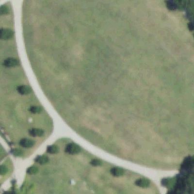 Aerial view of Buckner (Samuell) Park
